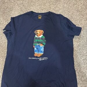 Polo by Ralph Lauren Kids Navy T-Shirt with Bear Design